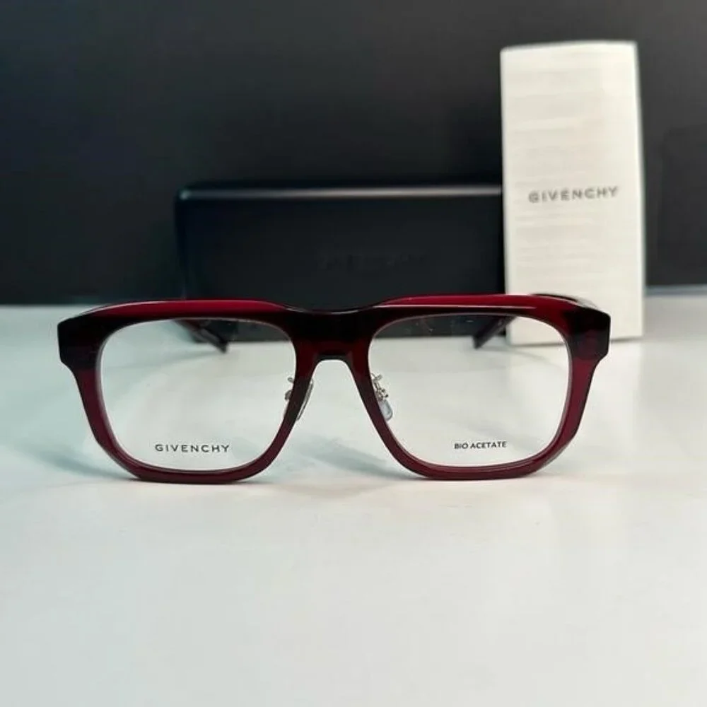 Givenchy GV50053F Shiny Bordeaux Designer Glasses for Men - Bold Style